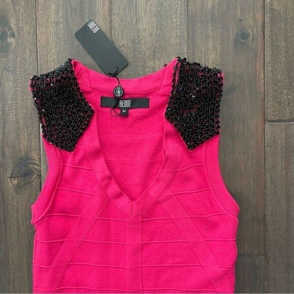Bedo Femme Barbie Pink Bandage Dress Medium NWT - Picture 3 of 8